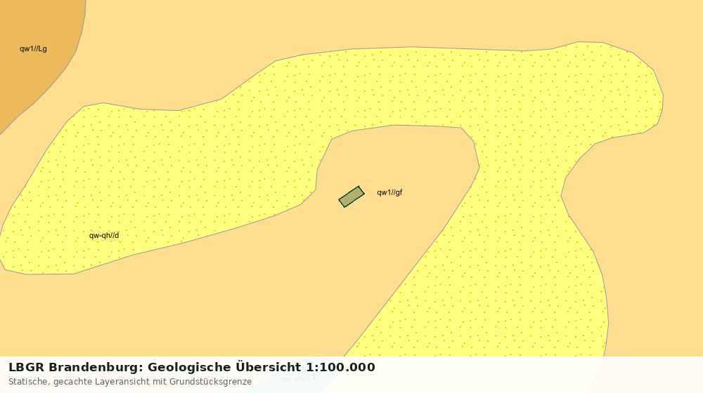 Statische Kartenansicht: LBGR Brandenburg: Geologische Übersicht 1:100.000