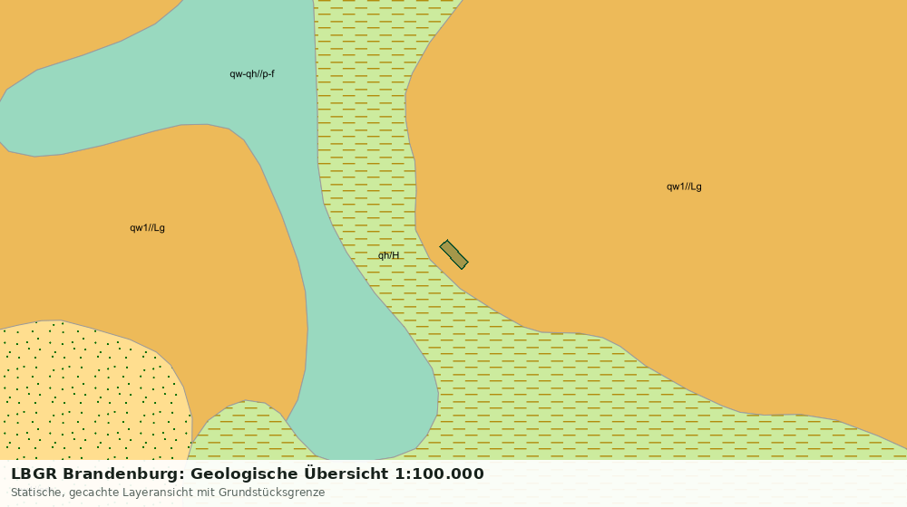Statische Kartenansicht: LBGR Brandenburg: Geologische Übersicht 1:100.000