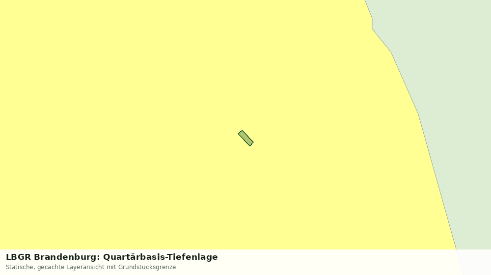 Statische Kartenansicht: LBGR Brandenburg: Quartärbasis-Tiefenlage