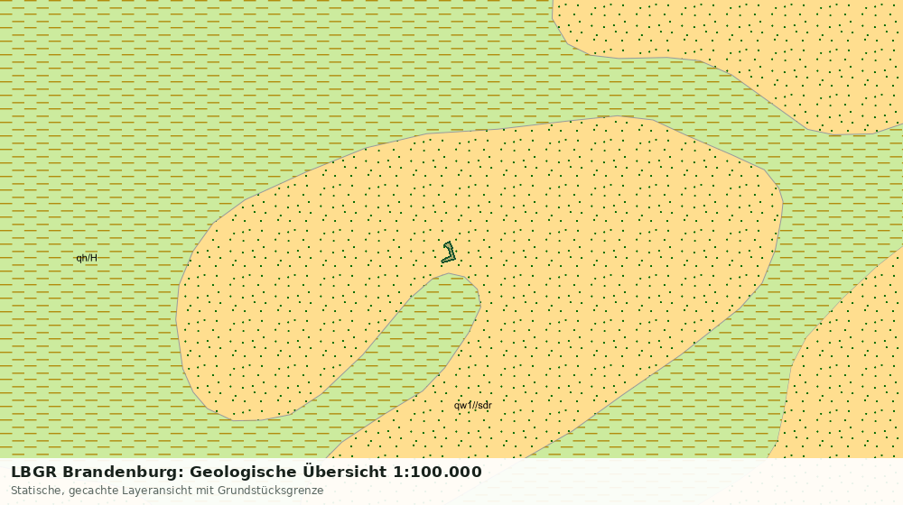 Statische Kartenansicht: LBGR Brandenburg: Geologische Übersicht 1:100.000