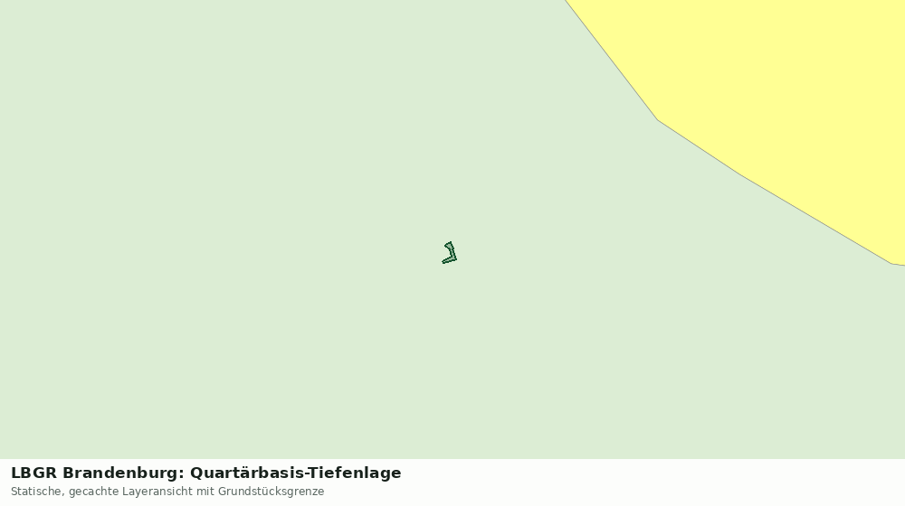 Statische Kartenansicht: LBGR Brandenburg: Quartärbasis-Tiefenlage