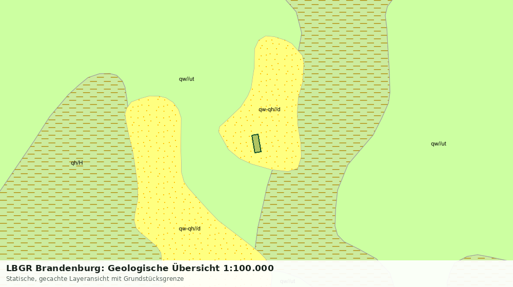 Statische Kartenansicht: LBGR Brandenburg: Geologische Übersicht 1:100.000