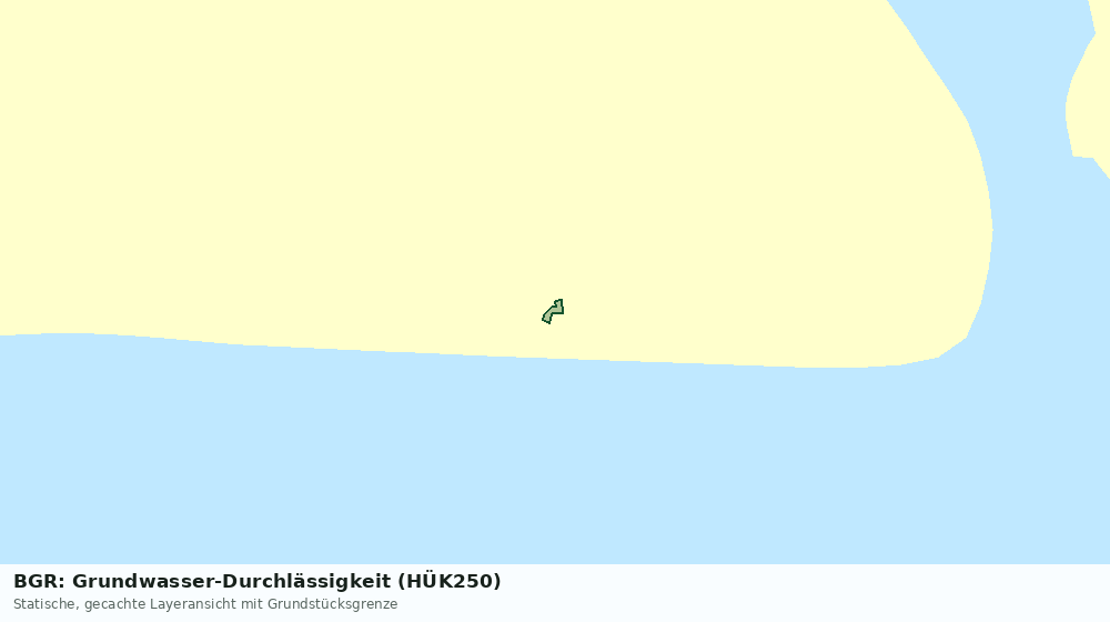 Statische Kartenansicht: BGR: Grundwasser-Durchlässigkeit (HÜK250)