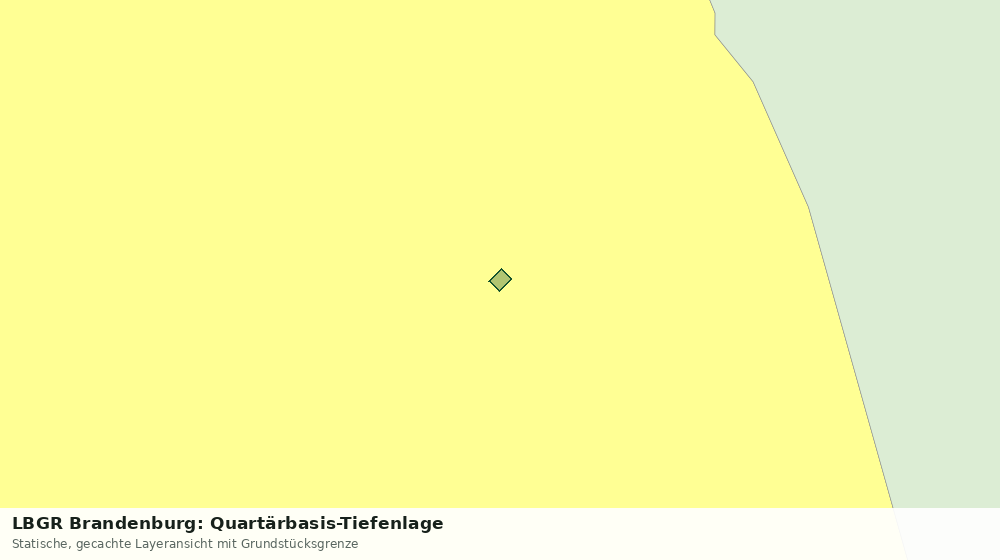 Statische Kartenansicht: LBGR Brandenburg: Quartärbasis-Tiefenlage