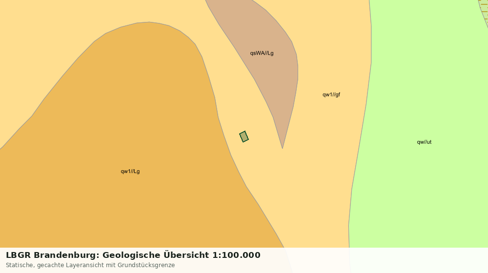 Statische Kartenansicht: LBGR Brandenburg: Geologische Übersicht 1:100.000