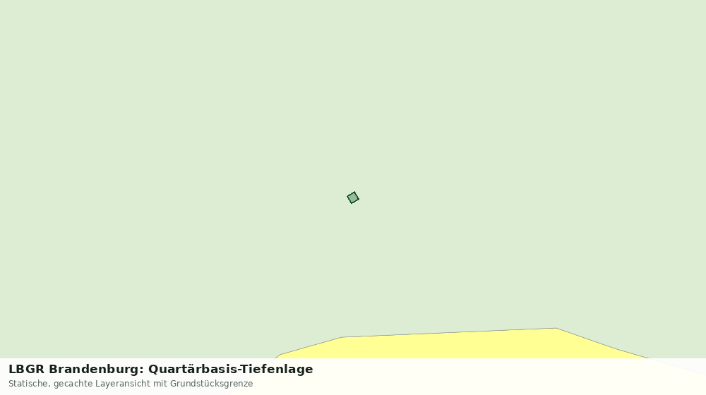 Statische Kartenansicht: LBGR Brandenburg: Quartärbasis-Tiefenlage