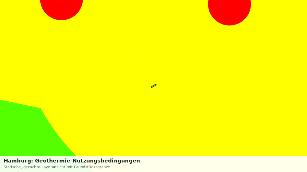 Statische Kartenansicht: Hamburg: Geothermie-Nutzungsbedingungen