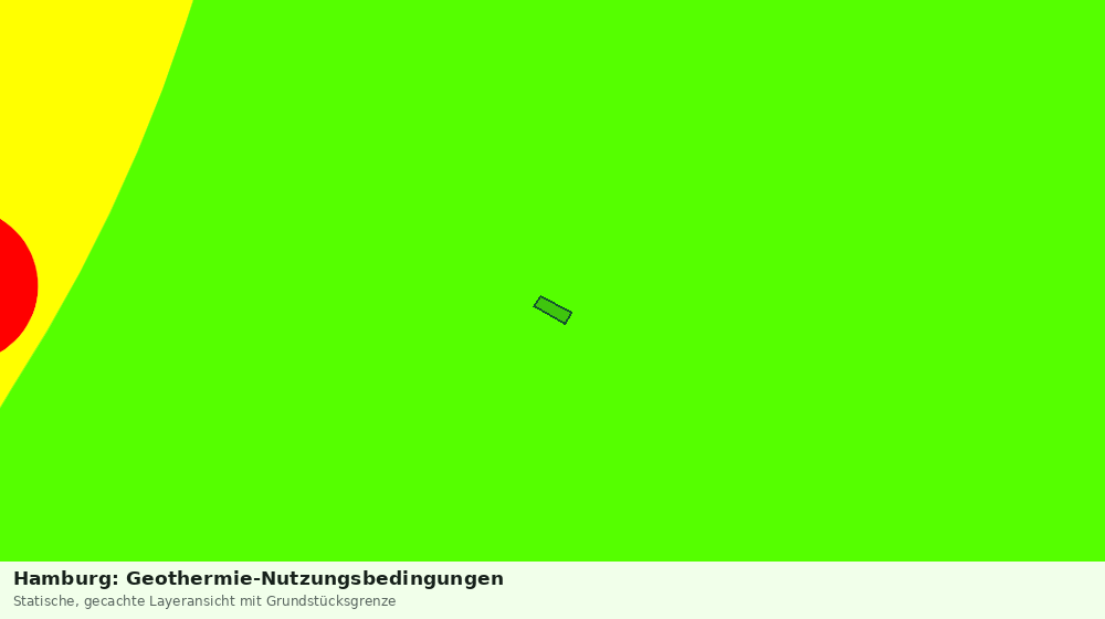 Statische Kartenansicht: Hamburg: Geothermie-Nutzungsbedingungen