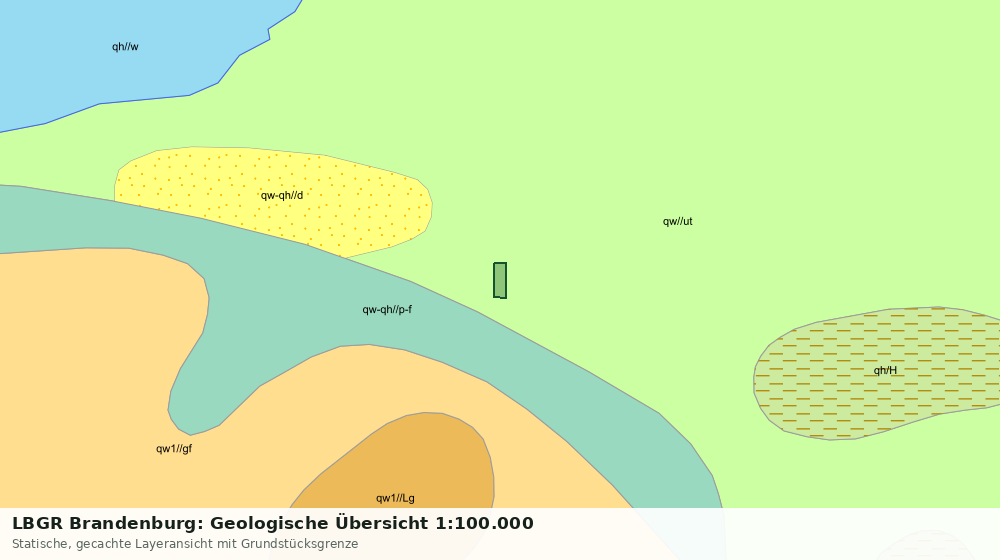 Statische Kartenansicht: LBGR Brandenburg: Geologische Übersicht 1:100.000