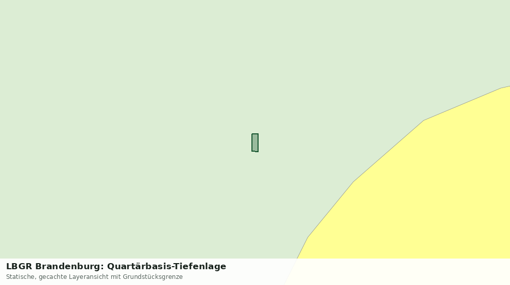 Statische Kartenansicht: LBGR Brandenburg: Quartärbasis-Tiefenlage