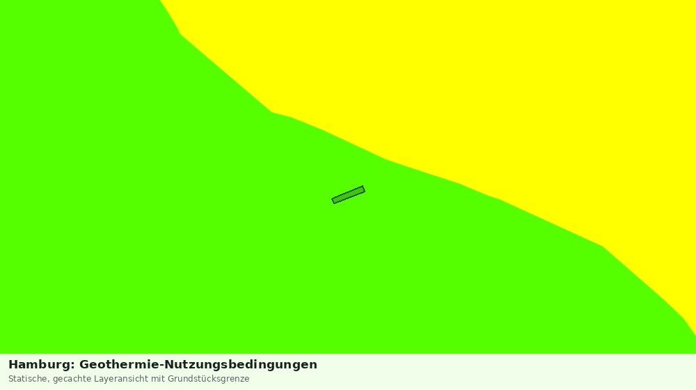 Statische Kartenansicht: Hamburg: Geothermie-Nutzungsbedingungen