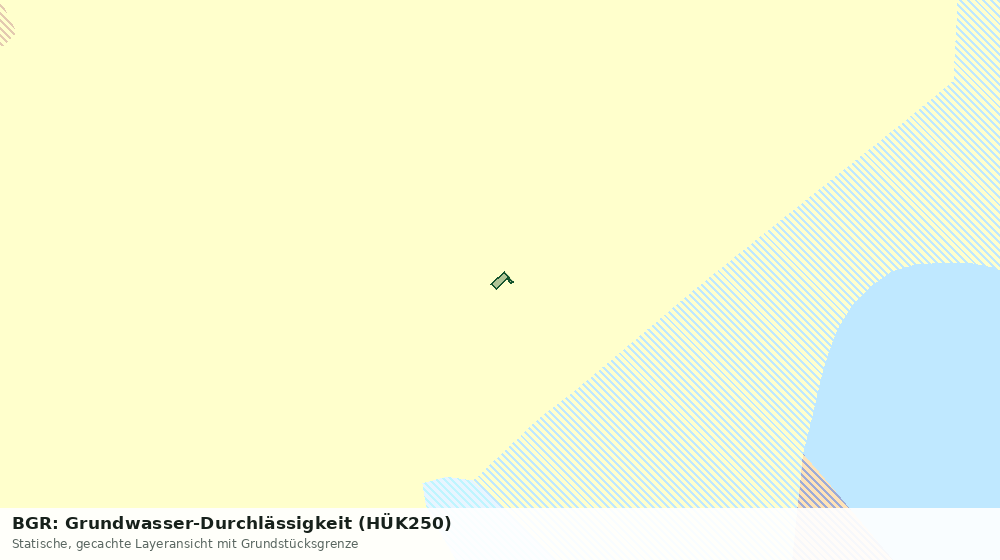 Statische Kartenansicht: BGR: Grundwasser-Durchlässigkeit (HÜK250)