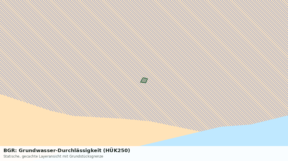 Statische Kartenansicht: BGR: Grundwasser-Durchlässigkeit (HÜK250)