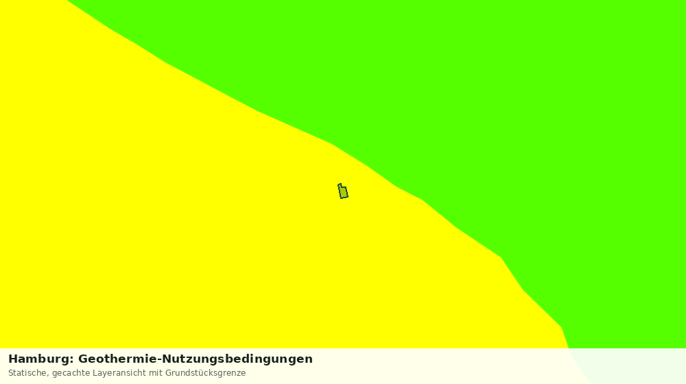 Statische Kartenansicht: Hamburg: Geothermie-Nutzungsbedingungen