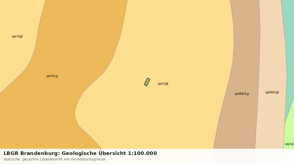 Statische Kartenansicht: LBGR Brandenburg: Geologische Übersicht 1:100.000