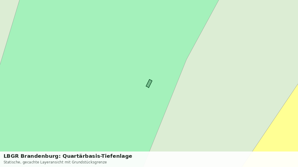 Statische Kartenansicht: LBGR Brandenburg: Quartärbasis-Tiefenlage