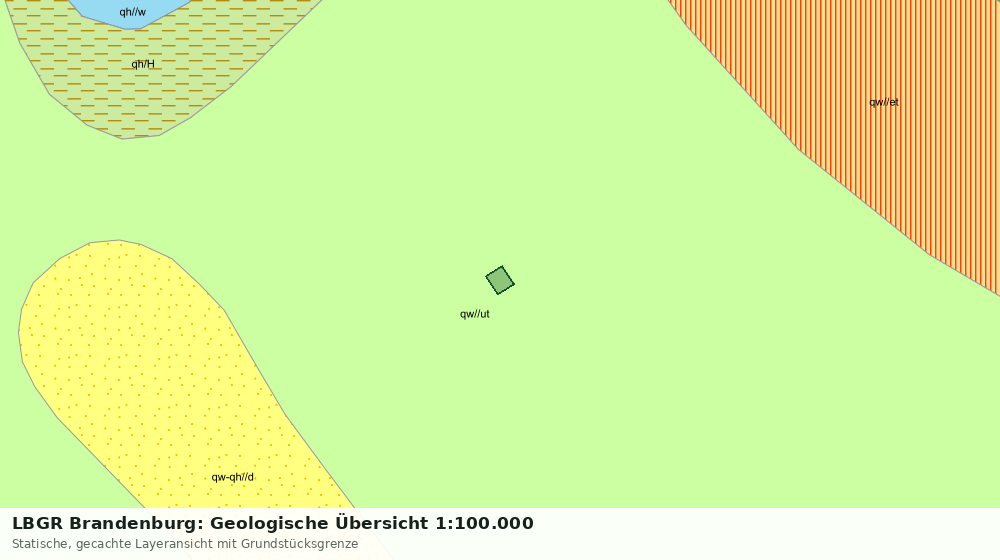Statische Kartenansicht: LBGR Brandenburg: Geologische Übersicht 1:100.000