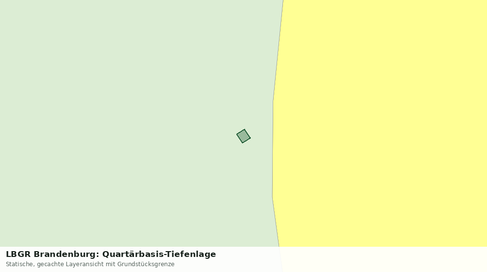 Statische Kartenansicht: LBGR Brandenburg: Quartärbasis-Tiefenlage