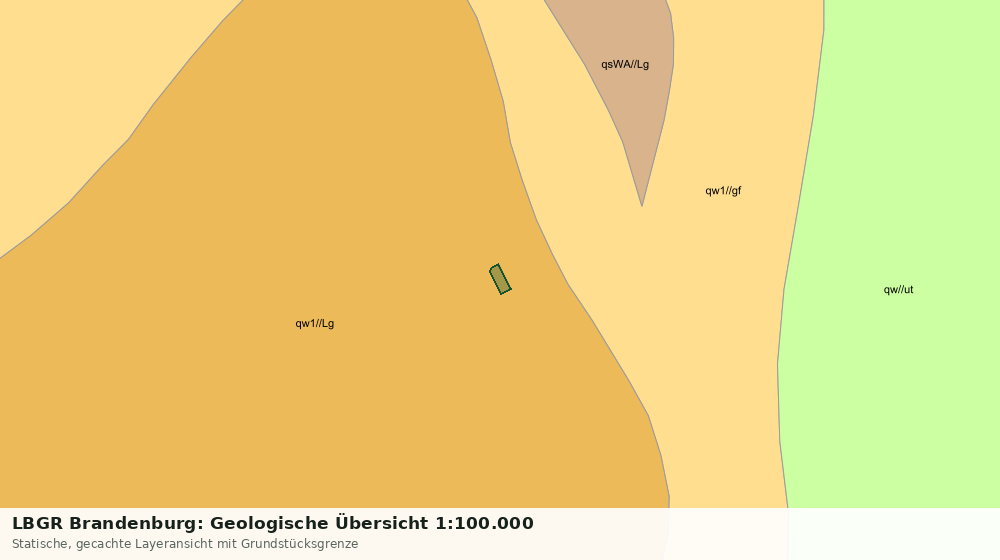 Statische Kartenansicht: LBGR Brandenburg: Geologische Übersicht 1:100.000