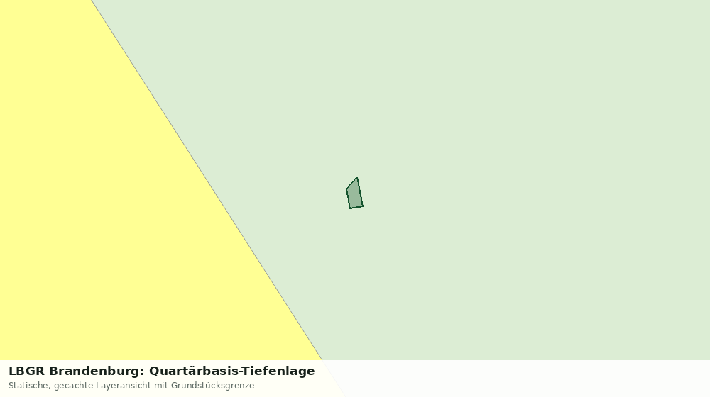 Statische Kartenansicht: LBGR Brandenburg: Quartärbasis-Tiefenlage