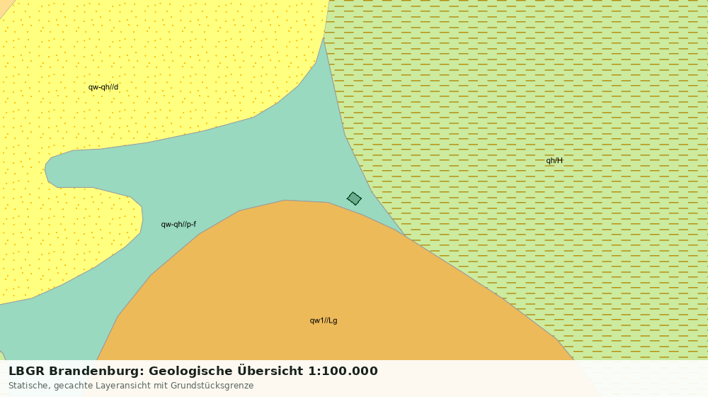 Statische Kartenansicht: LBGR Brandenburg: Geologische Übersicht 1:100.000