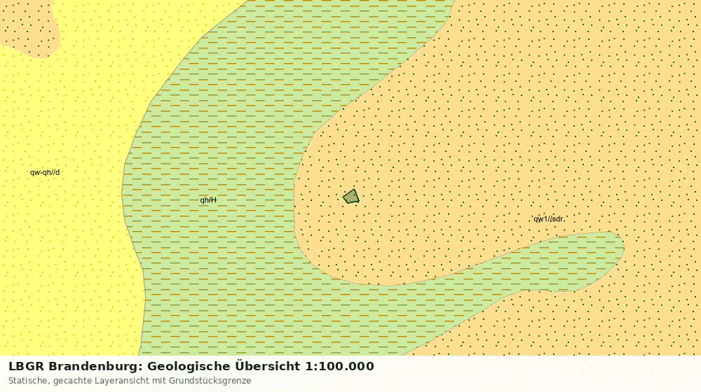 Statische Kartenansicht: LBGR Brandenburg: Geologische Übersicht 1:100.000