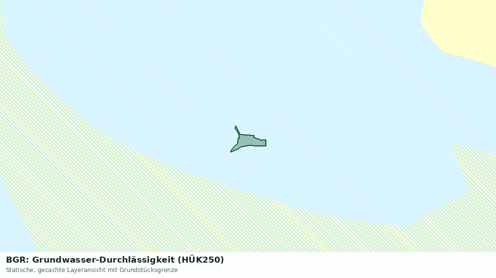 Statische Kartenansicht: BGR: Grundwasser-Durchlässigkeit (HÜK250)
