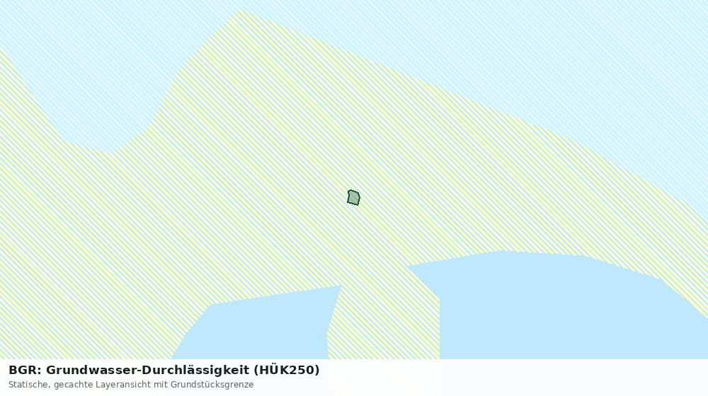 Statische Kartenansicht: BGR: Grundwasser-Durchlässigkeit (HÜK250)