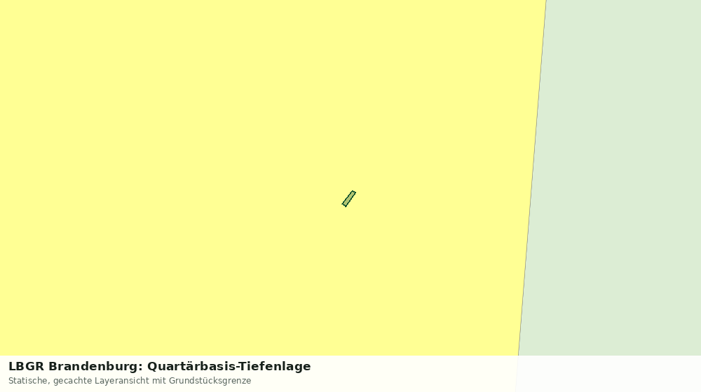 Statische Kartenansicht: LBGR Brandenburg: Quartärbasis-Tiefenlage