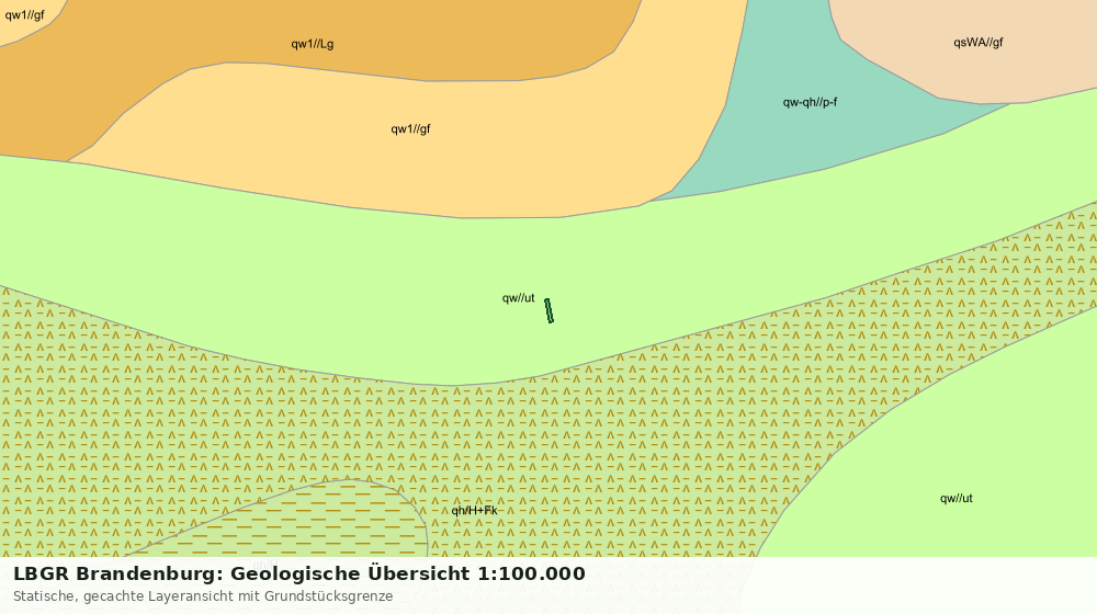 Statische Kartenansicht: LBGR Brandenburg: Geologische Übersicht 1:100.000