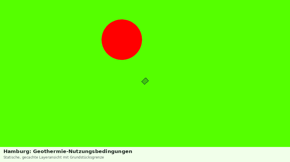 Statische Kartenansicht: Hamburg: Geothermie-Nutzungsbedingungen