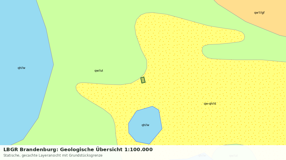 Statische Kartenansicht: LBGR Brandenburg: Geologische Übersicht 1:100.000