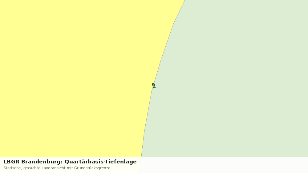 Statische Kartenansicht: LBGR Brandenburg: Quartärbasis-Tiefenlage