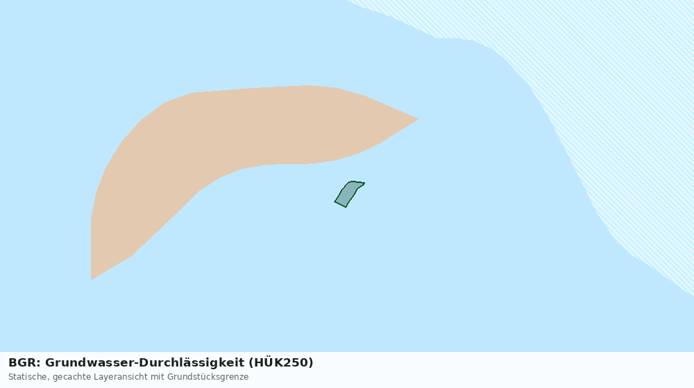 Statische Kartenansicht: BGR: Grundwasser-Durchlässigkeit (HÜK250)