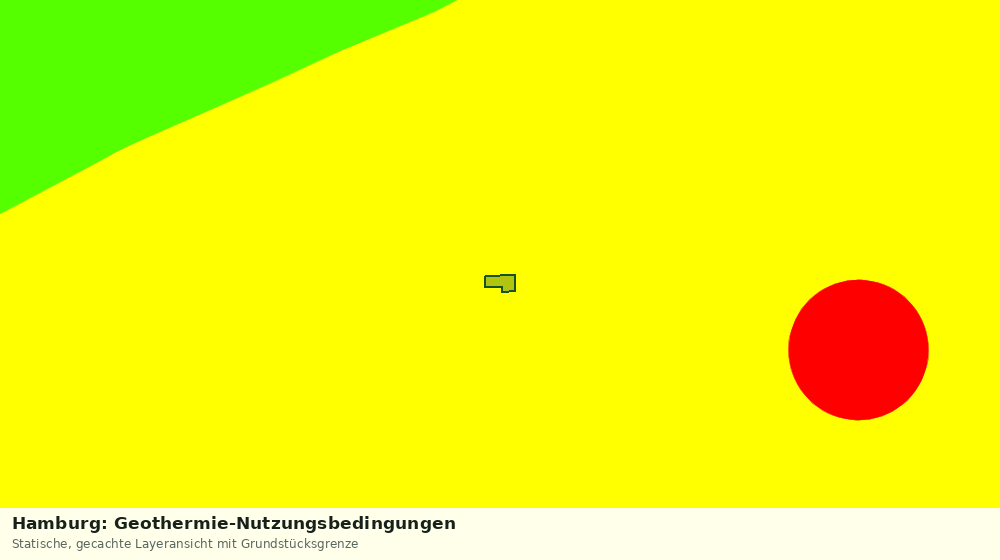 Statische Kartenansicht: Hamburg: Geothermie-Nutzungsbedingungen