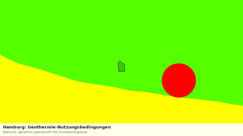 Statische Kartenansicht: Hamburg: Geothermie-Nutzungsbedingungen
