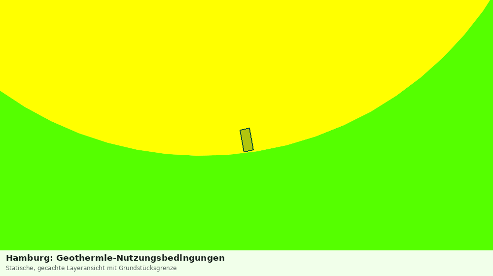 Statische Kartenansicht: Hamburg: Geothermie-Nutzungsbedingungen