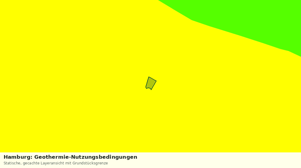 Statische Kartenansicht: Hamburg: Geothermie-Nutzungsbedingungen
