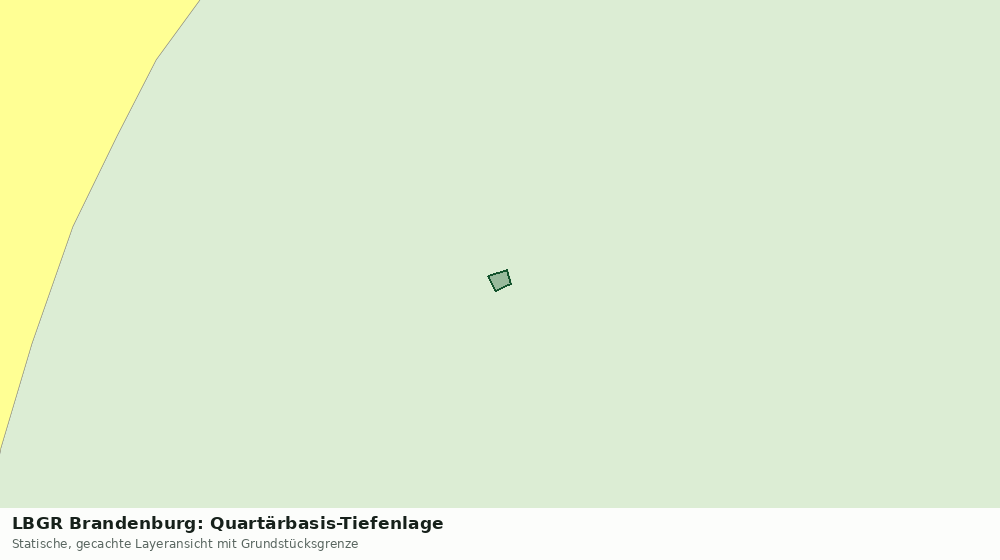 Statische Kartenansicht: LBGR Brandenburg: Quartärbasis-Tiefenlage