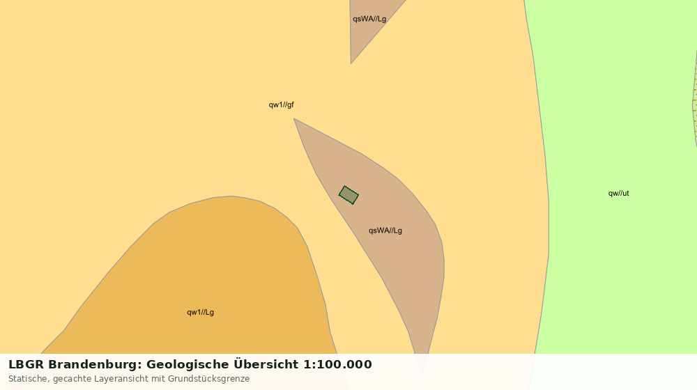 Statische Kartenansicht: LBGR Brandenburg: Geologische Übersicht 1:100.000