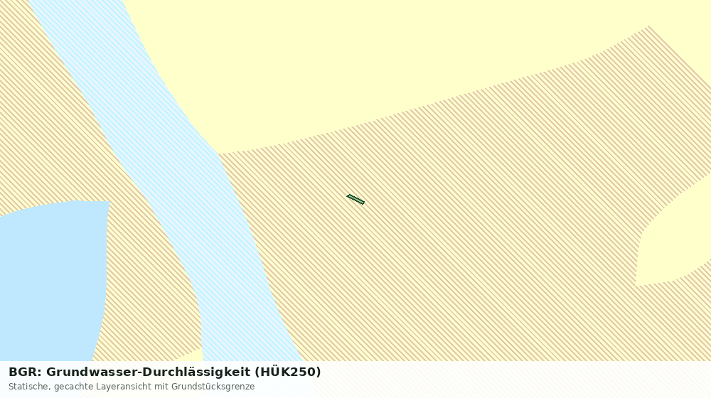 Statische Kartenansicht: BGR: Grundwasser-Durchlässigkeit (HÜK250)