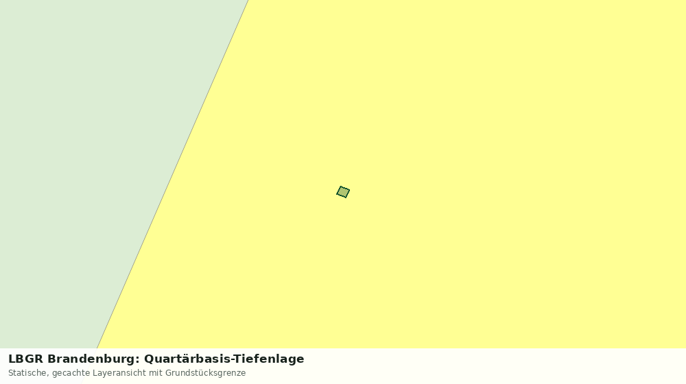 Statische Kartenansicht: LBGR Brandenburg: Quartärbasis-Tiefenlage