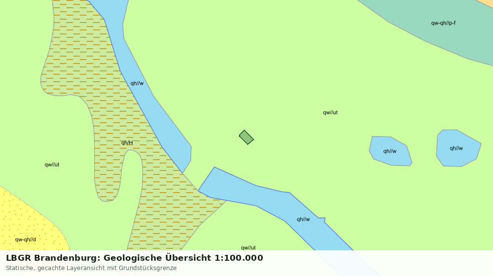 Statische Kartenansicht: LBGR Brandenburg: Geologische Übersicht 1:100.000