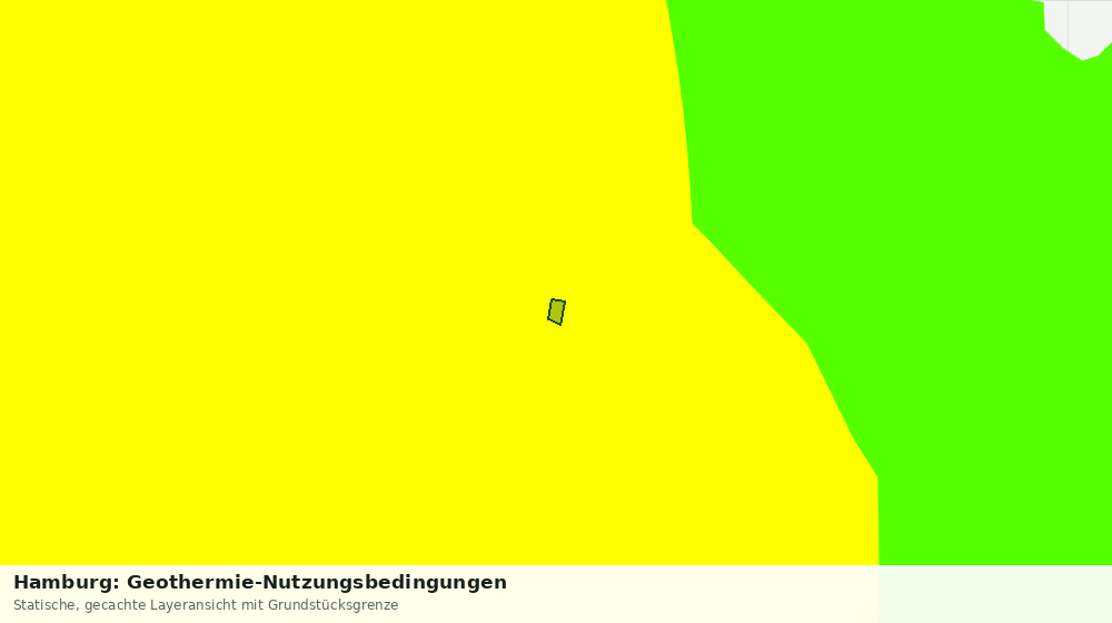 Statische Kartenansicht: Hamburg: Geothermie-Nutzungsbedingungen