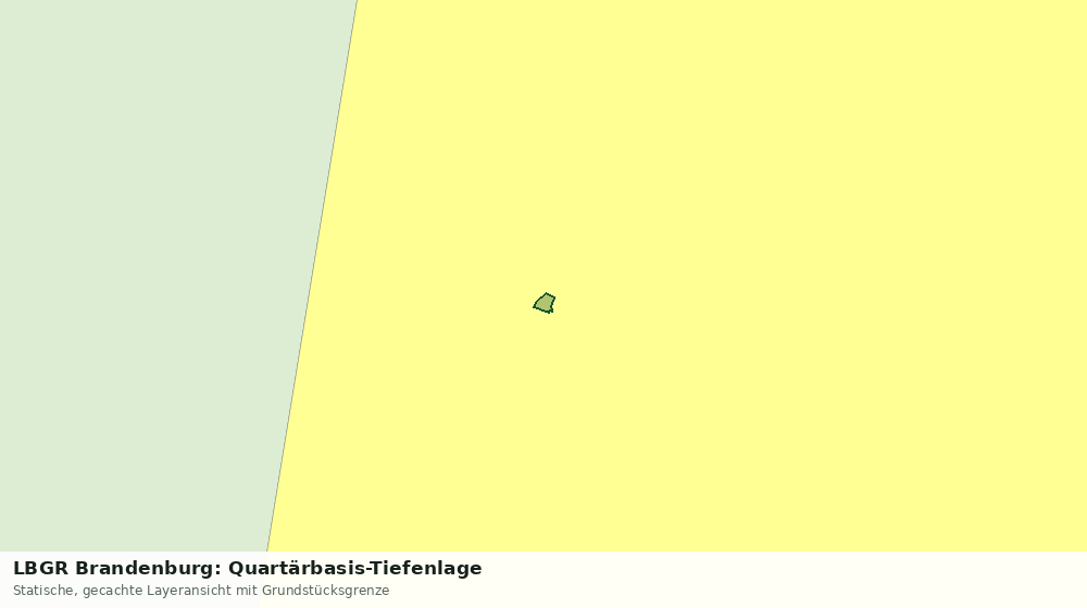 Statische Kartenansicht: LBGR Brandenburg: Quartärbasis-Tiefenlage