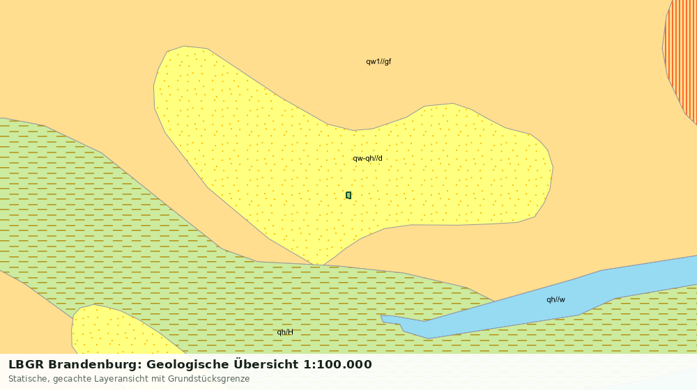 Statische Kartenansicht: LBGR Brandenburg: Geologische Übersicht 1:100.000