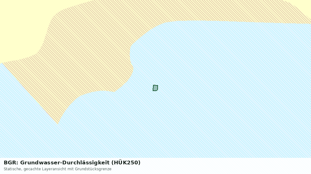 Statische Kartenansicht: BGR: Grundwasser-Durchlässigkeit (HÜK250)