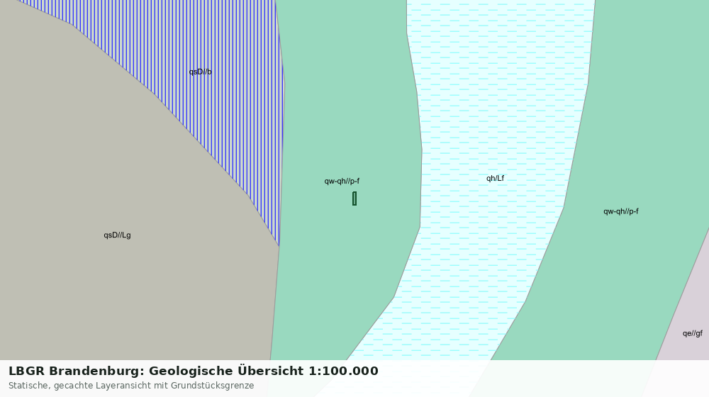 Statische Kartenansicht: LBGR Brandenburg: Geologische Übersicht 1:100.000