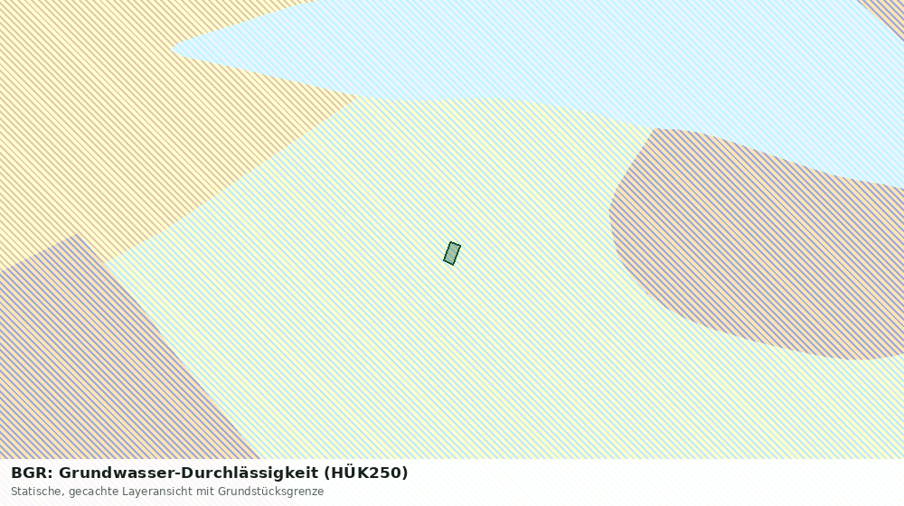 Statische Kartenansicht: BGR: Grundwasser-Durchlässigkeit (HÜK250)