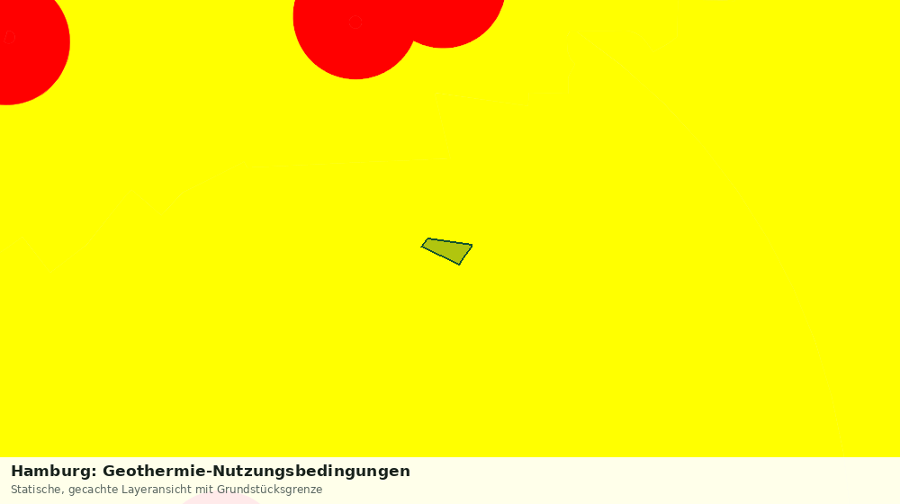 Statische Kartenansicht: Hamburg: Geothermie-Nutzungsbedingungen